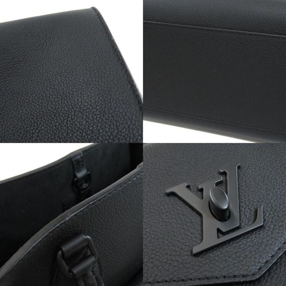 Louis Vuitton LockMe Tote MM Tote Bag Calf Black - Picture 6 of 8